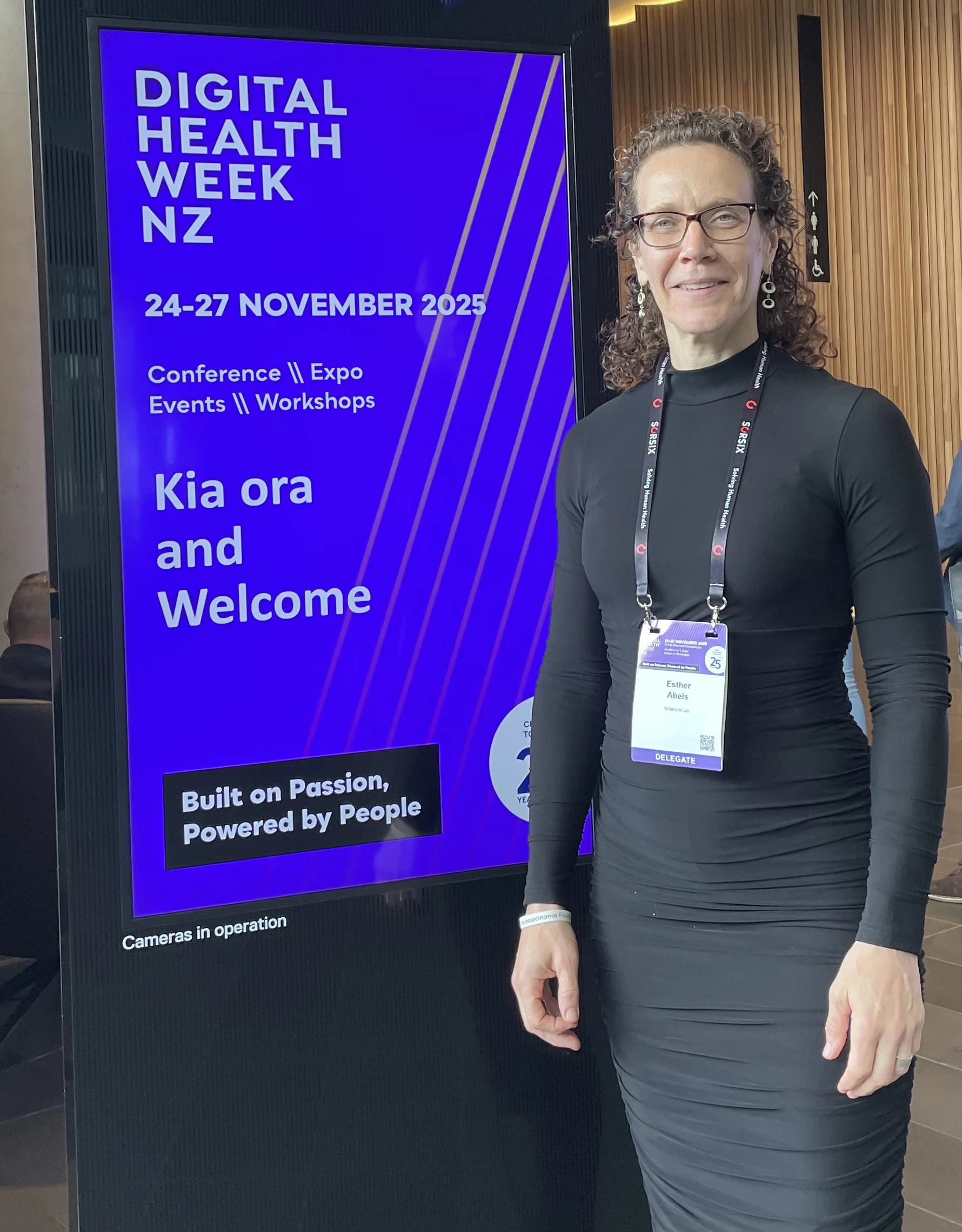 Health Informatics New Zealand (HiNZ) 2025. with Esther Abels