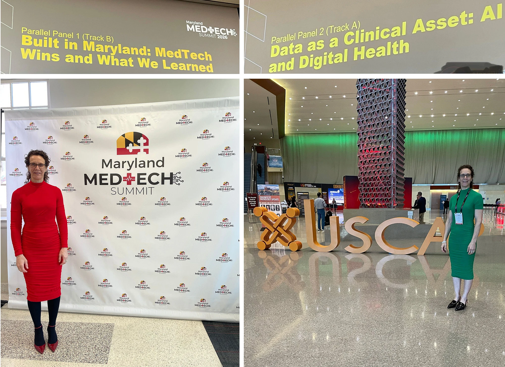 Esther Abels at Maryland MED+ECH Summit and the USCA